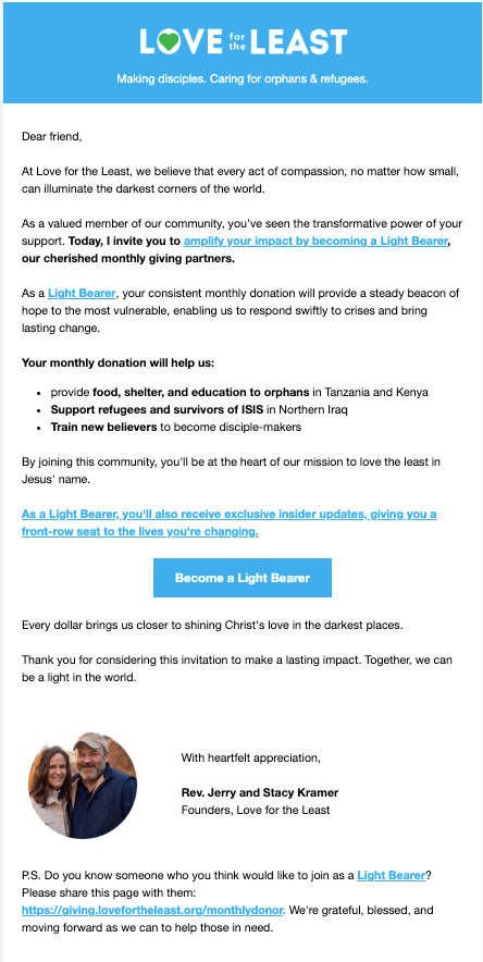 How One Simple Email Strategy Boosted Monthly Donations by 55.3%